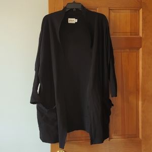 PACT Women's Airplane Cardigan Black S/M